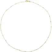 Elli Kette ohne Anhänger "Halskette Kugelkette Silberkette Fein 925 Silber" Gr. 45, gold, Halsketten, Damen, 45, ohne Stein, Silber 925 (Sterlingsilber), Kette ohne Anhänger