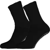 Falke Homepads Herren Haussocken, 39-42, Schwarz, Uni, Baumwolle