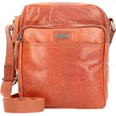 Spikes & Sparrow Leder Umhängetasche Bronco Crossover Brandy braun