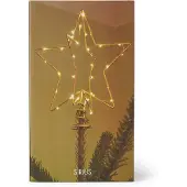 Sirius LED-Dekoleuchte Christmas Top, gold