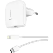 Belkin 18W USB-C Home Charger & USB-C auf Lightning 1,2m Kabel