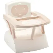 Thermobaby 2198553, Booster-Hochstuhl, Harter Sitz, Weiß, Braun, Abbildung, 3-Punkt, Polypropylen (PP)