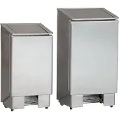 CombiSteel Mülleimer mit Fußpedal aus Edelstahl 60 Liter