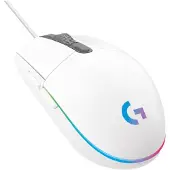 Logitech G 910-005797, rechts, USB Typ-A, 8000 DPI, 1 ms, Weiß