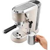 De'Longhi Delonghi Kaffeemaschine Dedica Metallics EC785.BG Pumpendruck 15 bar, Eingebauter Milchaufschäumer, Manuell, 1300 W, Beige