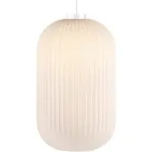 Nordlux Milford 20 Pendelleuchte Opal - , Milford 20, dimmbar, Weiß, für Wohnzimmer, Glas, Skandinavisch