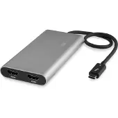 StarTech.com .com Thunderbolt auf Dual HDMI 2.0 Adapter, Dual 4K 60hz Thunderbolt zu HDMI Konverter, Zwei Monitor Videoadapter, Thunderbolt , Mac und Windows, USB Typ-C, HDMI-Ausgang, 4096 x 2160 Pixel