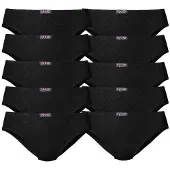 H.I.S. Slip H.I.S, Damen, Gr. 36, Jersey, schwarz, Jersey, Obermaterial: 95% Baumwolle, 5% Elasthan, unifarben, körpernah, Unterhosen Slip, aus elastischer Baumwoll-Qualität, Topseller