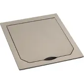 Abl 1471PLM Platinmatte Steckdosenabdeckung 94 x 94 MM IP41 - 1471-PLM