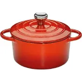 Küchenprofi Provence 10cm round mini, red, Cast Iron, 0,3 Liter