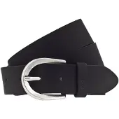 Mustang Ledergürtel "Madison", Damen, Gr. 80, schwarz, Rindsleder, unifarben, Gürtel Ledergürtel, aus Rindsleder, mit Pull-Up-Leder, Topseller