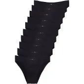 H.I.S. Slip H.I.S "Männer Unterhose", Herren, Gr. 8 (XXL), 10 Stk., schwarz, Jersey, Obermaterial: 95% Baumwolle, 5% Elasthan, unifarben, körpernah, Unterhosen Slip, in Unifarben, Topseller
