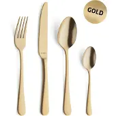 Amefa 24-tlg. Besteckset AUSTIN 24-teilig gold mattiert