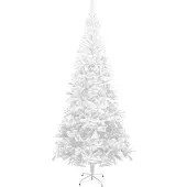 vidaXL Künstlicher Weihnachtsbaum L 240 cm Weiß