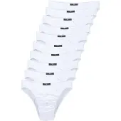 H.I.S. Slip H.I.S "Männer Unterhose", Herren, Gr. 10 (4XL), 10 Stk., Jersey, weiß, Jersey, Obermaterial: 95% Baumwolle, 5% Elasthan, unifarben, körpernah, Unterhosen Slip, in Unifarben, Topseller