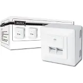 Digitus CAT 6, Klasse E, Datendose, Aufputz, RJ-45, Weiß, 245 mm, 90 mm, 95 mm, 1,25 kg