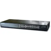 Planet FNSW-2401, Unmanaged, Fast Ethernet (10/100), Vollduplex, Rack-Einbau, 1U