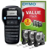 Dymo LabelManager DY LM 160, QWERTY, D1, Thermal Inkjet, 180 x 180 DPI, 12 mm/sek, Schwarz