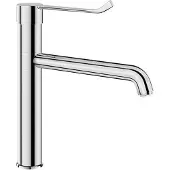 Delabie WT-MBatt. EP Schwenkauslauf hoch H165 L220, Hygienehebel