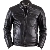 Helstons Cruiser Rag Lederjacke M Herren Rindleder schwarz, M
