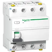Schneider Electric Electric A9Z32491 Fehlerstrom-Schutzschalter iID, 4P, 100A, 100mA, Typ A, SI