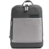 Piquadro Ade Laptoprucksack aus recyceltem Stoff grau
