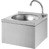 Delabie Waschtisch SXS kpl. mit Selbstschl.-Ventil Edst. 1.4301 sat.