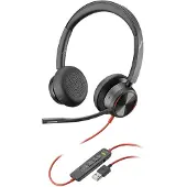 Poly Blackwire 8225 Kopfhörer Kabelgebunden Kopfband Büro/Callcenter USB Typ-A Schwarz