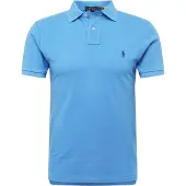 Ralph Lauren für Herren. 710795080015 Slim-Fit-Poloshirt aus Piqué in Blau (XL), Lässig, Baumwolle, Kurzarm