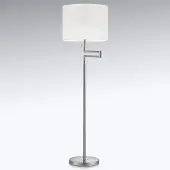 Knapstein Stehleuchte Lilian, LED-Dimmer, nickel matt/chrom