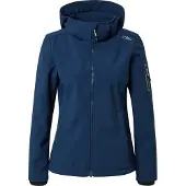 CMP Softshelljacke "WOMAN JACKET DET HOOD" mit Kapuze mit Kapuze, wind- und wasserabweisend
