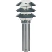 Albert 690500 Sockelleuchte Typ Nr. 0500 - Edelstahl, für 1 x Lampe, E27