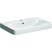 Geberit Smyle Square Waschtisch 500249, 75x48cm, mit Hahnloch und Überlauf, 500.249.01.1, Farbe: Weiß