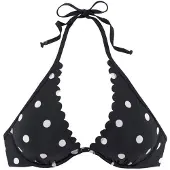 LASCANA Bügel-Bikini-Top "Jada" mit Muschelkante und Punktedesign