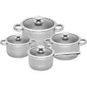 Sola Furore Topfset – Edelstahl – Stieltopf ø 16, 18, 20 cm & Stielkasserolle ø 16 cm – Induktionsgeeignet – 4-teilig