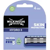 Wilkinson Sword Hydro 3 Rasierklingen Skin Protection, 4er-Pack