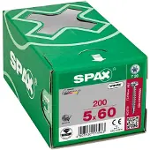 Spax HALBRUNDKOPF T-STAR PLUS T20 VOLLGEWINDE WIROX 200ST 5x60