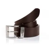 Tom Tailor Ledergürtel "TTTOM", Damen, Gr. 80, braun (braun uni), Büffelleder, unifarben, Gürtel Ledergürtel, 4 cm breiter Herrengürtel, Casual und Jeans Look