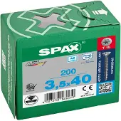 Spax A2 SENKMULTIKOPF T-STAR PLUS T15 VOLLGEWINDE 200ST 3.5x40