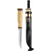 Marttiini Suomi-Finland 548018W Polished 1.4034, Bronze Curly Birch, Fahrtenmesser