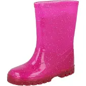 Beck Mädchen glitter Gummistiefel, Pink, 34 EU