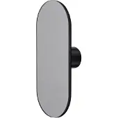 AYTM Wandhaken Ovali, Spiegel, schwarz, Glas, Holz, Stahl
