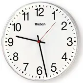 Theben 5009200 KNX Nebenuhr, einseitige Wanduhr, Durchm. 25 cm, arabische Zahlen OSIRIA 220 AR KNX