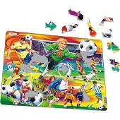 Larsen Puzzles Fußball Rahmenpuzzle 65 Teile