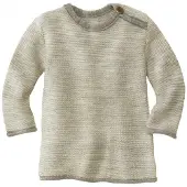 Disana - Kid's Melange-Pullover - Merinopullover Gr 86/92 beige