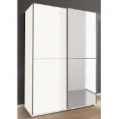 Wimex Schwebetürenschrank "Queen", weiß, B:135cm H:198cm T:65cm, Schränke, Schwebetürenschrank
