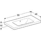 Geberit 501840003 iCon Light Waschtisch 90x48cm