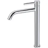 Differnz kraan - koud - warm - hoog - gebogen kraan - chroom