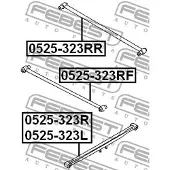 FEBEST 0525-323R Querlenker Hinten Rechts für MAZDA 323 F VI (BJ)