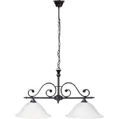 Rabalux 7777 Kronleuchter 2 Spots Dorothea, E27, schwarz-weiß, Mediterran, 72cm